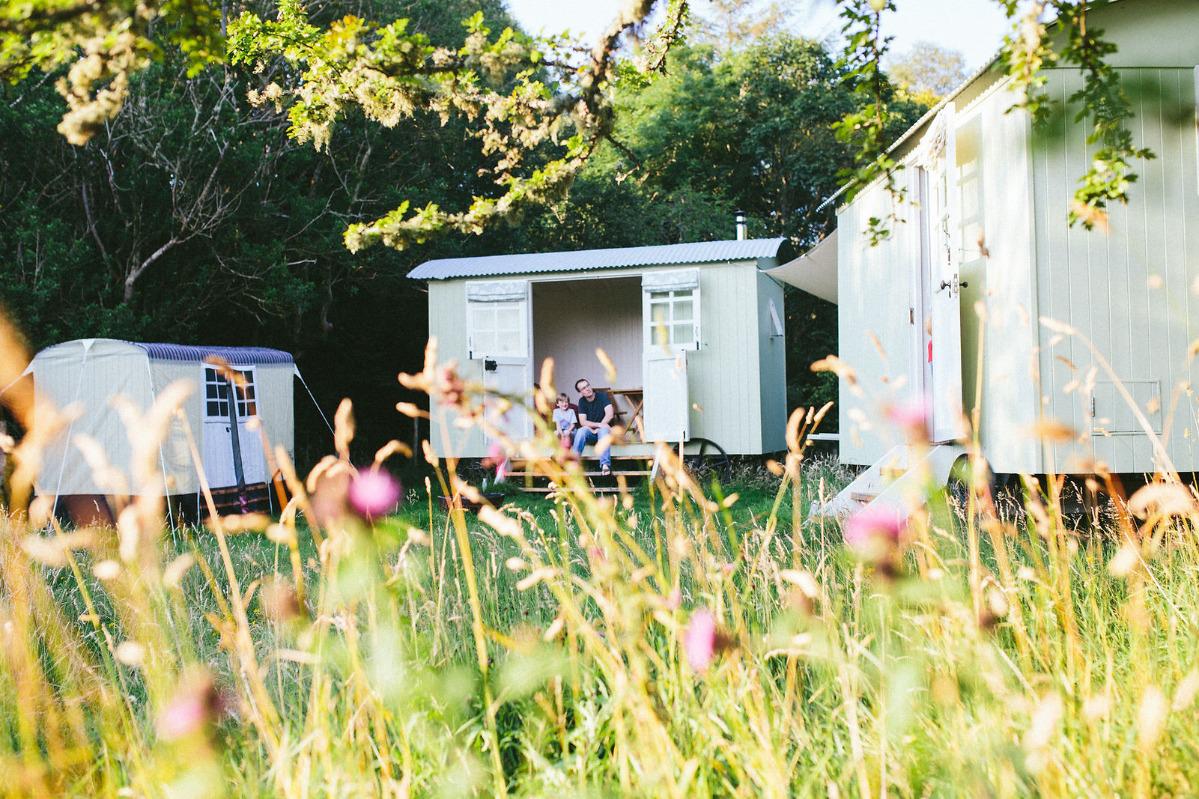 Twin Shepherds Huts in Snowdonia National Park