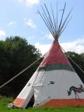 colourful tipi