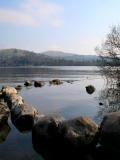 lake with rocks