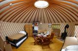 inside a yurt