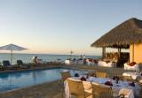 dining area around pool