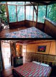 interior of treehouse accommodation