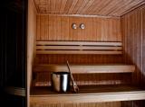 the sauna at Isaacs